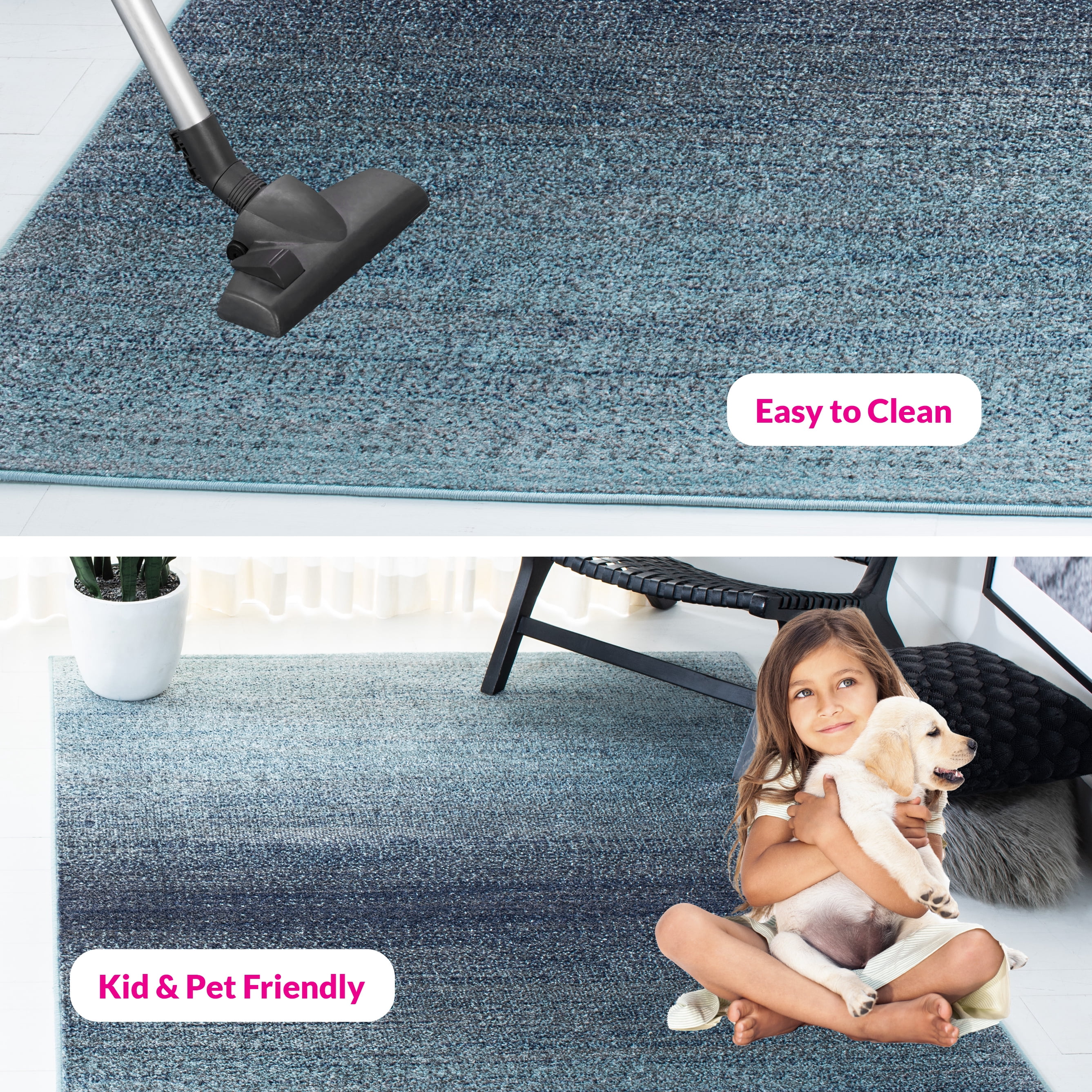 SAFAVIEH Adirondack Maris Abstract Area Rug, Purple/Grey, 6' x 9'