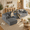 Drak gray, variant on 135" L-Shaped Cloud Modular Sectional Sofa, Corduroy Upholstery, Deep Seat Memory Foam Cushion, Black