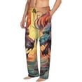 thumbnail image 6 of Sikiie Colorful Wave Dragon Head Mens Pajama Pants Sleep & Lounge Pants, PJ Bottoms With elastic waistb and Pockets Small, 6 of 6