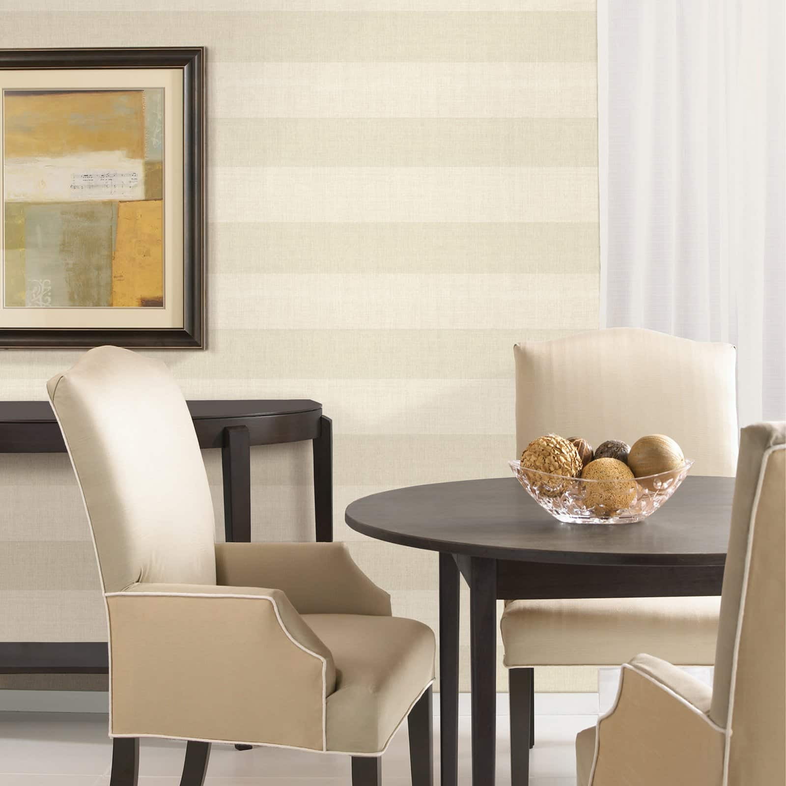 Kenneth James Valois Dark Brown Linen Texture Wallpaper