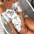 thumbnail image 7 of Floral Off the Shoulder Romper, 7 of 7