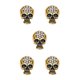 thumbnail image 3 of Sonducket Broches para mujer, pasador de pecho de aleación brillante con diamantes de imitación, joyería moderna de Halloween, patrón de Type2 NO2, 3 of 6