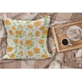 thumbnail image 2 of Flower Fluffy Throw Pillow Cushion Cover, Peony Bouquets Romantic Holiday Season Classic Old Days Floral Art, Decorative Square Accent Pillow Case, 40" x 40", Pale Orange Green White, by Ambesonne, 2 of 5
