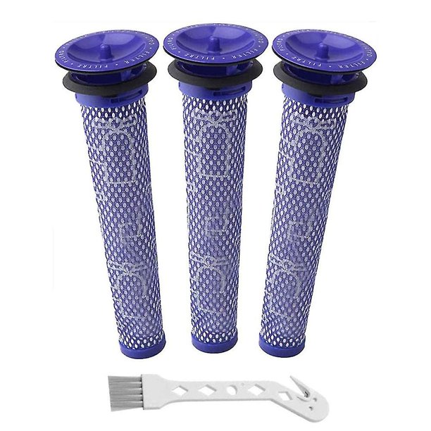 Paquete de 3 filtros de repuesto para Dyson V6 V7 V8 Prefiltro de repuesto lavable para Dyson Dc58 Dc59 Dc61 Dc62 Piezas y accesorios Reemplace Baobao