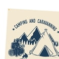 thumbnail image 2 of Bandera de jardín, señal fácil de instalar, portátil, duradera, imagen clara, lema impreso, bandera de camping para valla de cubierta, patio, CAMPING CARAVANING, 2 of 2