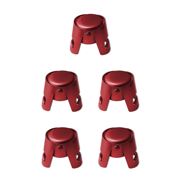 Billuyoard Tapón de botella de vino espumoso de acero inoxidable, corcho decorativo, boquilla a prueba de fugas, sellador al vacío para bebidas, Type1 NO1
