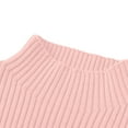 thumbnail image 4 of XIMIN Chandail Côtelé pour Filles, Confortable, Ample, Manches Longues, Col Roulé, Polaire, Automne Hiver, Chaud, 4 of 4