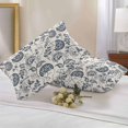 thumbnail image 3 of Outdoor Pillow Cover Pastoral Flowers Blue Set of 2 Waterproof Throw Pillowcases Farmhouse Floral Decorative Patio Furniture Pillows for Couch Garden Indoor & Outdoor Use, 3 of 9