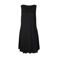 thumbnail image 5 of Sngxgn Women Full Slip Under Dresses Sleeveless Adjustable Spaghetti Strap Dress(Black,S), 5 of 8