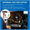 thumbnail image 1 of OFFIGAM 1 Set External Graphics Card Dock for Computer Pcie Gpu Red Aluminum Gaming, 1 of 6