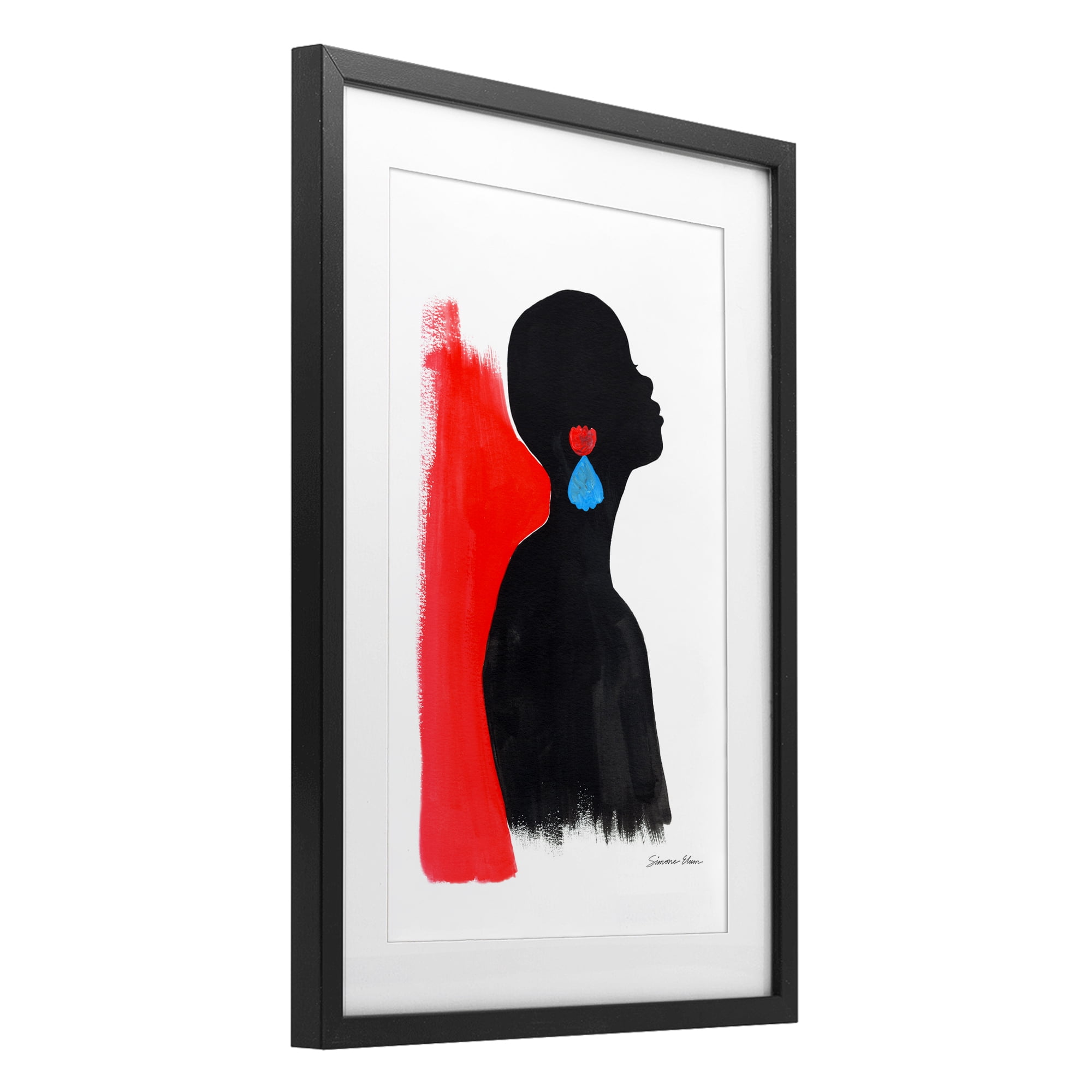 Stupell Industries Dreaming In Color Black Framed Print Under Glass, design by Simone Elum