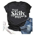 thumbnail image 5 of Tiweut Picture It Sicily 1922 Shirt for Women Funny Letter Print Golden Girls T-Shirt Casual Short Sleeve Tees Tops,Dark Gray,L, 5 of 5