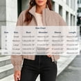 thumbnail image 3 of Admvng Women's Plaid Coat Zip-Up Long Sleeve Casual Elastic Hem Jacket, 3 of 8