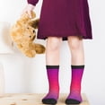 thumbnail image 5 of Naloa Light Purple Glitter Kids Socks Unisex Kids and Toddlers' Crew Socks, ,1 Pairs, 5 of 5