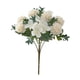 thumbnail image 3 of Ramo de flores artificiales, arreglos florales, ramos de flores de hortensias de seda, Blanco, 3 of 5