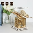thumbnail image 3 of DIY 3D Wooden Puzzle Hand-Crank Butterfly Music Box (You Are My Sunshine) - Perfect Holiday & Birthday Gift, 3 of 8