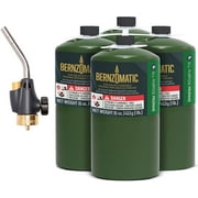 Bernzomatic All Purpose Propane 4 Pack with Utility Torch WT2301