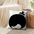 thumbnail image 4 of LALILO Throw Pillow Covers Woman Afro Hair Afro Avatar Big Black Cushion Cover 18" x 18", 2 Pack, 4 of 6