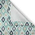 thumbnail image 5 of Ambesonne Colorful Grommet Curtain, Dots Rhombus Diamond, 50" x 84", Multicolor Turquoise, 5 of 6