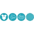 thumbnail image 2 of Darling Souvenir 190 Pcs Baby Shower Theme Custom Stickers for&nbsp;chocolate&nbsp;Candy Labels-Turquoise Blue, 2 of 2