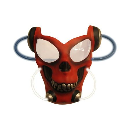 Adult's Red Skull Light Up Alien Costume Accessory