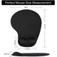 thumbnail image 2 of Mouse Mat BLACK ANTI-SLIP COMFORT MOUSE PAD MAT WITH GEL FOAM REST WRIST SUPPORT FOR LAPTOP, 2 of 5