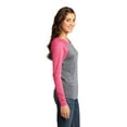 thumbnail image 3 of District Juniors Microburn Long Sleeve Raglan Tee-2XL (Watermelon/ Heathered Nickel), 3 of 6
