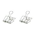 thumbnail image 2 of stanreset 1/2/3 20 Pieces Metal Paper Clip Anti-rust Unfading Solid Color Replacement Home Office File Examination Papers Clips Silver 19mm 2PCS, 2 of 6