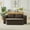 Dark Brown, variant on Convertible Sleeper Sofa Bed Modern Folding Futon, 2-in-1 Floor Foam Compression Couch No Assembly Required for Small Space Living Room Bedroom Apartment, Cream