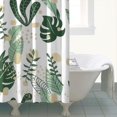 thumbnail image 4 of Waterproof Beautiful Colorful Floral Shower Curtain 72x72 Inch Boho Style Polyester Unique Shower Curtain for Bathroom Hotel Home Decor with 12 Plastic Hooks, 4 of 5