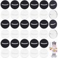 thumbnail image 1 of 40 bases de papel en miniatura de 2 colores, soporte para cartas de juego de 1 pulgada con ranura de 1,7 mm para figuras de papel, 1 of 9
