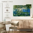 thumbnail image 5 of Elephant Stock Water Lilies Wall Art - Horizontal Canvas Wall Art - Living Room Wall Decor - Abstract Canvas - Teal And Blue Decor By Claude Monet - 48" x 32", 5 of 8