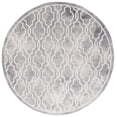 thumbnail image 2 of Safavieh Dip Dye Leighton Geometric Wool Area Rug, Gray/Ivory, 7' x 7' Round, 2 of 8