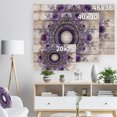 thumbnail image 5 of Design Art - Motif Fractal Violet avec Cercles, 5 of 5
