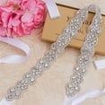 thumbnail image 3 of Cinturones de novia con diamantes de imitación, cinturón de dama de honor de vidrio, accesorios para vestidos de noche, 3 of 5