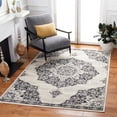 thumbnail image 2 of SAFAVIEH Brentwood Oscar Floral Area Rug, Ivory/Black, 3' x 5', 2 of 8