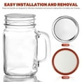 thumbnail image 2 of OUNONA 96 Pcs  Canning Lids Mason Jar Lids Wide Mouth Vacuum Seal Mason Jar Lids Mason Jar Caps Mason Jar Drinking Lids For Kitchen, 2 of 8