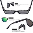thumbnail image 5 of Joopin Polarized Mens Womens Sunglasses, Classic Retro Square UV400 Mirrored Lens, Fit for Outdoor, Vacation, Driving (Green), 5 of 8