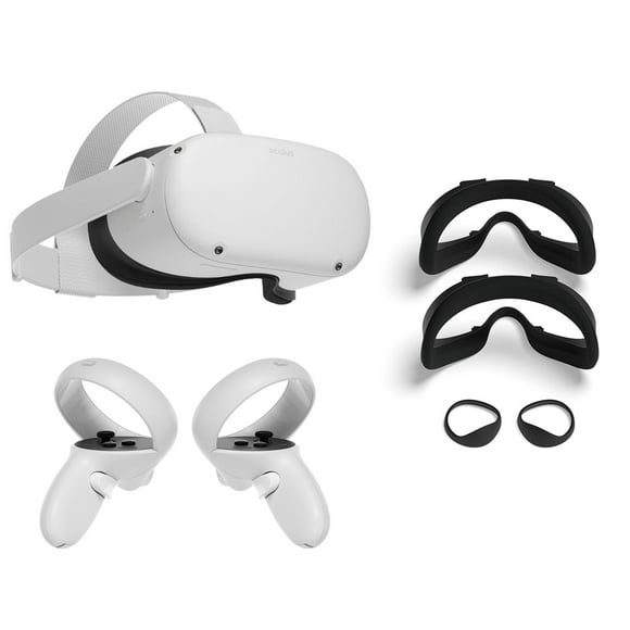 2020 Oculus Quest 2 Casque VR Tout-en-un 64GB Ensemble Familial de Noël, Casque de Jeu de Réalité Virtuelle Avancé, Ensemble Mytrix Fit