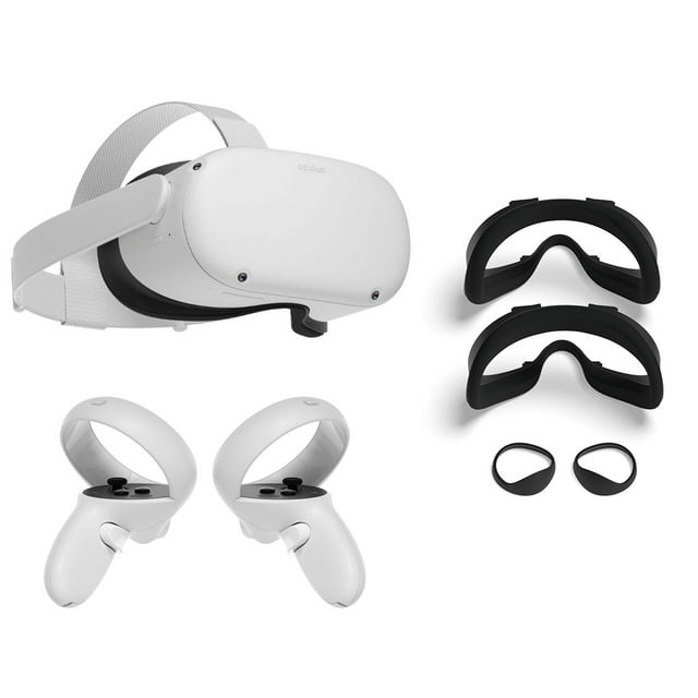 2020 Oculus Quest 2 All-In-One PC VR Headset 64GB Christmas Holiday Family Bundle, Advanced Vitual Reality Gaming Headset, Mytrix Fit Pack Bundle