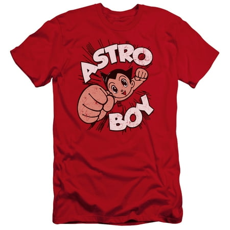 Astro Boy - Flying - Premium Slim Fit Short Sleeve Shirt - Large