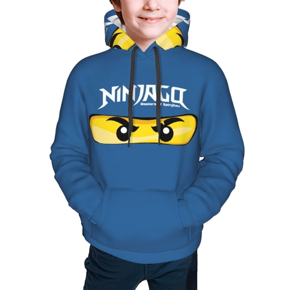 Ninjago Kids' Hoodie 3d Print Sweatshirt Soft Pullover Hooded With Big Pockets For Boys Or Girls Small