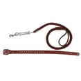 thumbnail image 1 of Tachiuwa Leather Dog Leash Eight Strands Of Cowhide Spring Traction Rope Brown S, 1 of 9