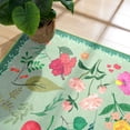 thumbnail image 5 of Balacho Cozy Bohemian Style Floral Design Faux Wool Area Rug, 6' x 9', Green, 5 of 7
