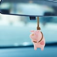 thumbnail image 4 of Lindo Cerdito Coche Colgante Encanto Animal Coche Espejo Retrovisor Colgante Coche Colgante Columpio Auto Interior Decoración Personalizada Yuarrent VI012324-02, 4 of 6