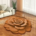 thumbnail image 7 of Area Rug Rugs for Living Room 3 D Flower Mat 23.62x23.62 in Soft Carpet Non-Slip Machine Washable,Quick Dry & Absorbent Rugs Area Carpet Dining Room Home Bedroom Carpet Floor for Home Decor, 7 of 7
