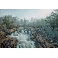 thumbnail image 2 of Walker, Fred 32x23 Black Ornate Wood Framed with Double Matting Museum Art Print Titled - Dawn at Middle Falls, 2 of 4