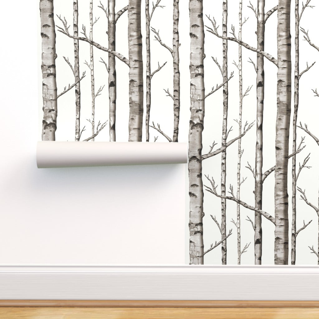 Fine Decor 2900-31052 Black Distinctive Birch Tree Wallpaper 