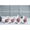 thumbnail image 6 of Ambesonne Butterfly Throw Pillow Cover 4 Pack, Woman Eyelashes, 20", Pale Pink Purple, 6 of 6