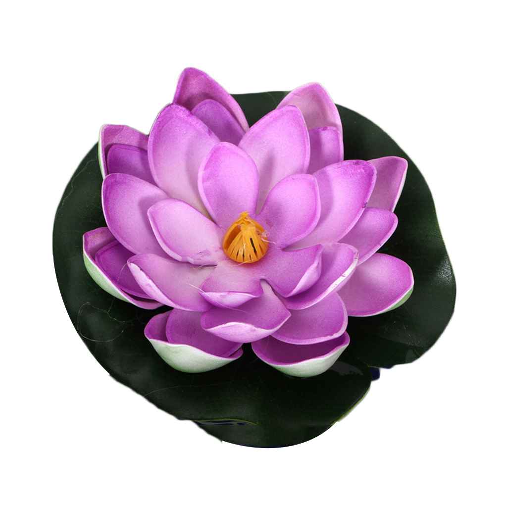 Machinehome Water Lily Artificial Flowers PE Fake Flower Real Touch